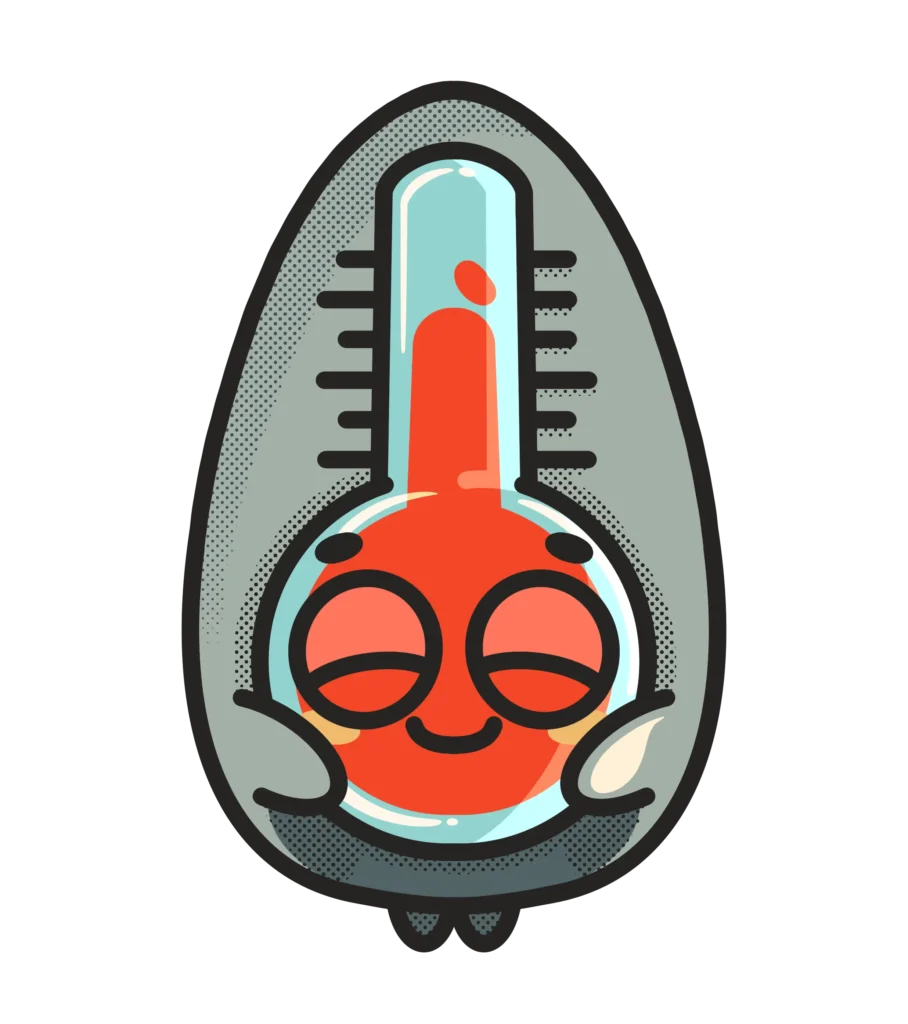 thermometer character